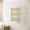 Parama Termoarredo elettrico 700x450 oro spazzolato interasse 400 | Polaris