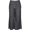 Urban Classics Ladies Denim Culotte Pantaloni, Nero (Black Washed 00709), W27 (Taglia Produttore: Small) Donna