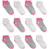 Simple Joys by Carter's 12-Pack No-Show Socks Calzini, Bianco/Grigio/Rosa, 4-5 Anni (Pacco da 12) Unisex-Bimbi