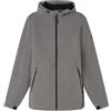 SPRINGFIELD Parka Corta Tecnica Softshell Melange Impermeabile Con Felpa Con Cappuccio, Grigio, L