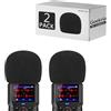 Geekria for Creators - Parabrezza in schiuma compatibile con registratore Zoom H4 Essential, copertura antivento per microfono, filtro in spugna in schiuma, registratore digitale portatile (nero