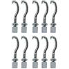 Latin Percussion LP Latin Percussion LP3923 - Ganci di serraggio per Brazilian LP3010, LP3012, LP3012-SM Pandeiro, LP3006 Tamborim, cromati, 10 pezzi