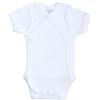 BABIDU Body incrociato a maniche corte 100% cotone, Body per neonati e prematuri, Tessuto a forma di orsetto traforato, Morbido traspirante e ipoallergenico, Abbigliamento unisex per neonati e ragazze