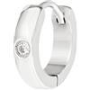 Breil, Collezione Joint, Monorecchino da Uomo in Acciaio Lucido Colorato, Minimal, con Pratica Chiusura a Clip, Colore Silver, Misura Unica, Gioielli Uomo