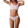 Calvin Klein Donna Perizoma Brazilian con Fascia con Logo, Rosa (Cradle Pink), L