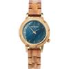 HOLZKERN Orologio al quarzo da donna Antrim Oliva/Madreperla | Elegante orologio con lancette e indici color oro,