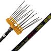Lisam Swing - Abbacchiatore Elettrico a batteria - Con 8 + 8 denti in carbonio - 240 cm - Asta Fissa