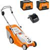 STIHL RMA 239 - Tagliaerba con 2 batterie AK 30 S - 36V 5Ah - Taglio 37 cm