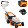 STIHL RMA 248 T - Tagliaerba trazionato con batteria AK 20 - 36V 4Ah - Taglio 46 cm