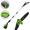 Greenworks GD60PS25 - Potatore su asta di prolunga a batteria 60V - Batteria 4Ah