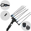 Campagnola Hercules 6 ECO Plug-in - Asta in alluminio - 205 - 275 cm - Abbacchiatore elettrico a batteria - 21.6V 5Ah