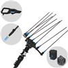 Campagnola Hercules 6 ECO Plug-in - Asta in carbonio - 205 - 275 cm - Abbacchiatore elettrico a batteria - 21.6V 5Ah