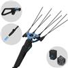 Campagnola MASTER PLUG-IN - Asta in Carbonio e alluminio - 200 - 250 cm - Abbacchiatore elettrico a batteria- 21.6V 5Ah