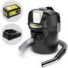 Karcher AD 2 Battery - Aspiracenere a bidone - Vano raccolta in metallo 14 lt - 18V/5,0Ah