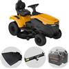 Stiga Tornado 398e - Kit Trattorino tagliaerba con 2 moduli batteria ePower Pro da 56V/40Ah - Scarico laterale e mulching