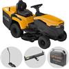 Stiga Estate 598e - Kit Trattorino tagliaerba con 1 modulo batteria ePower Pro da 56V/40Ah - Cesto di raccolta e mulching