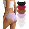 Dawnrole Briefs Biancheria Intima da Donna Non Mostrare Mutandine Mutandine Traspiranti da Donna Multipack