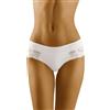 Wolbar Culotte Monocolorate con Pizzo WB403, Bianco,M