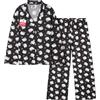 Hello Kitty Sanrio Pigiama Bambina e Adolescenti, Morbido Superiore e Inferiore Pigiami Bambini Kuromi, Kawaii Regalo Ragazza (9-10 Anni, Nero Hello Kitty)