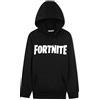 Fortnite Felpa con Cappuccio da Bambino - Felpa Bambini Ragazzi - Regalo Gamer (Nero, 7-8 Anni)