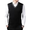 OlyljpinZ Gilet da Uomo Inverno V-Collo Senza Maniche Classico attività Commerciale Maglieria Panciotto Maglione Canotte Smanicato Pullunder per Autunno Inverno