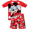 Disney Costume da Bagno Costume Mickey Mouse Bambino | Costumi Due Pezzi Ragazzi | Rosso 18-24 Mesi