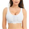 Nebility Reggiseno postoperativo Sportivo con Chiusura Frontale Racerback Donna Reggiseno da Compressione per Mastoplastica