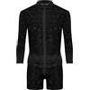 Celanisai Pigiama sexy da uomo, 2 pezzi, sexy, trasparente, a rete, 2 pezzi, trasparente, a maniche lunghe, con scollo a V, camicie, pantaloncini e pantaloncini da uomo, alla moda, abbigliamento