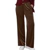 Celanisai Pantaloni in Velour da Donna in Velluto Pantaloni a Gamba Dritta Pantaloni da Tempo Libero a Gamba Dritta Pantaloni Termici a Vita Alta Pantaloni Elasticizzati in Velluto Pantaloni da Casa