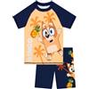 BlueY Costume Piscina Bambino, Set Maglia E Shorts Bingo, Costume Nuoto Ragazzo, Set Piscina Bambini, Arancione 6-7 Anni
