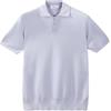 Diana Studio - Polo con microstruttura in 100% Cotone crêpe, Uomo, Maniche Corte, Casual Fit, L, Celeste