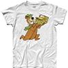 3styler T-Shirt Uomo Napo Orso Capo - Hair Bear - Cartoons Anni 60 Shirt - Linea Classic - 100% Cotone 185 gr/mq (XXL, Bianco)