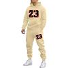 Celucke Set 2 Pezzi Tuta Felpa con Cappuccio e Pantaloni Sportivi Y2K Streetwear Tuta Felpata Ginnastica Suit Invernale Cotone Comodo per Casual Fitness Jogging Gym M-3XL