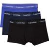 Calvin Klein Uomo Pantaloncini Boxer Vita Bassa Confezione da 3 Intimo, Multicolore (Black/Blueshadow/Cobaltwater DTM WB), S