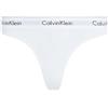 Calvin Klein Donna Perizoma Thong Intimo, Bianco (White), L