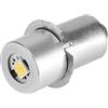 Zerodis 1W P13.5S LED Torcia Lampadina, 100~110LM 2700~7000K Lampada della Torcia della Lampadina di Ricambio Luce di Emergenza(3V)