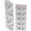 BESPORTBLE Stampi in Silicone per Alimenti a Forma di Cuore Set da 2 Pezzi 4 e 10 Cavità Riutilizzabili e Flessibili per Lecca-Lecca Caramelle e Preparazioni Dolci Fai da Te Adatti per