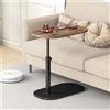 YUTVCZO Tavolino a forma di c altezza regolabile, 360 ° girevole divano tavolino per divano/letto/vasca, piccolo caffè moderno C tavoli per soggiorno/camera/balcone, altezza 45-80 cm (D)