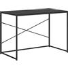 vidaXL Scrivania per Computer Nera 110x60x70 cm in Legno Multistrato