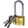 Tec Hit 428140 Lucchetto Ottone 40 mm Arco Lungo 3 chiavi