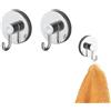 Avilia Set 2 Portasciugamani per Bagno e Cucina con Fissaggio senza Buchi - Porta Salviette con Fissaggio a Ventosa, in Metallo, 7x4.5x6cm