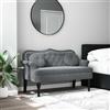 Gecheer Panca con Cuscini Grigio Scuro 120,5x65x75 cm in Velluto,Panca Imbottita,Panchina Imbottitura,Divano Imbottito,Divano a 2 posti,Divani da Soggiorno,Sofà Divanetto,#3
