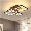 Comely Plafoniera LED Soffitto Dimmerabile, 54W 6075LM Lampadario LED