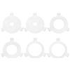 PATIKIL 6Pcs Anello Adattatore Per Paralume E27 A 10mm(3/8)/E14/E26 | Supporto A Ragno Anello Riduttore Per Paralume, Adattatore In Plastica Per Paralume, Rondella Per Lampada Da