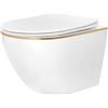 Rea - Wc Sospeso, Carlo Mini Tornado, Bianco 49X36,5X35cm, Sedile Incluso