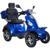 Scooter Elettrico Z-TECH ZT-19-M FASTER 4 Ruote per Disabili e Anziani Batteria Piombo -Blu