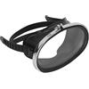 Jiawu Occhialini da Sub, Maschera Sub Ovale a Lente Singola in Vetro Temperato HD, Occhialini da Snorkeling Antiappannamento con Cinturino in PVC Regolabile, per Uomini Adulti Donne Pescatori Sport
