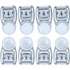 PLAFOPE Fibbie per Occhialini da Nuoto 4 Pezzi, Clip Plastica | Swim Goggles Buckles Button, Swim Goggles Head Strap Button, Vacanze Estive, 10mm-13mm