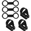 GOOHOCHY Fermaglio Sostituibile per Tubo Boccaglio da Snorkeling Nero | Silicone e Abs, Flessibile, Accessorio per Maschera e Attrezzatura Subacquea