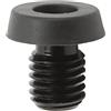 FRELEAN Protezione per Tappo Inferiore in Lega di Alluminio con paraurti per Stecca da Biliardo Nera per Stecca da Biliardo